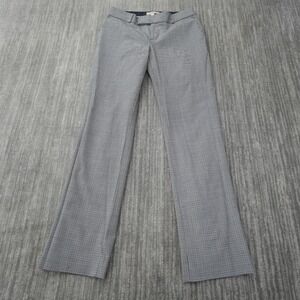 Banana Republic Pants Women Martin Fit Wool Gray Plaid Size 2 Measured 30x32